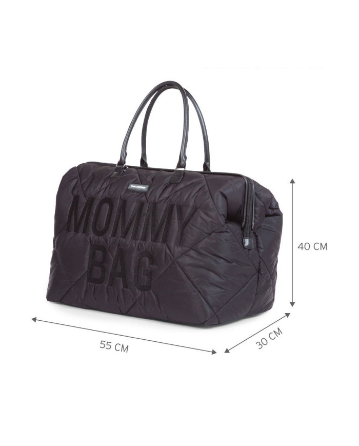 CHILDHOME DIDELIS MAMOS REIKMENŲ KREPŠYS MOMMY BAG, PUFFERED - BLACK - Image 7
