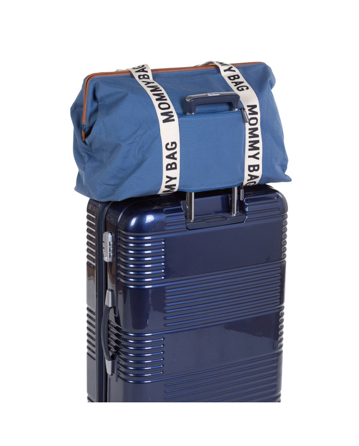 CHILDHOME DIDELIS MAMOS REIKMENŲ KREPŠYS MOMMY BAG SIGNATURE, CANVAS – INDIGO - Image 5