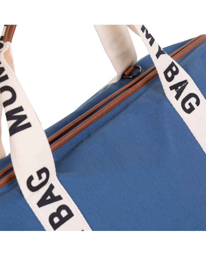 CHILDHOME DIDELIS MAMOS REIKMENŲ KREPŠYS MOMMY BAG SIGNATURE, CANVAS – INDIGO - Image 6