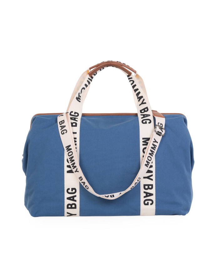 CHILDHOME DIDELIS MAMOS REIKMENŲ KREPŠYS MOMMY BAG SIGNATURE, CANVAS – INDIGO
