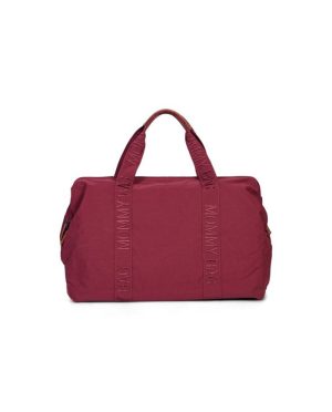 CHILDHOME DIDELIS MAMOS REIKMENŲ KREPŠYS MOMMY BAG SIGNATURE URBAN BURGUND
