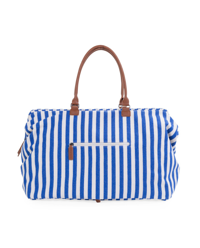CHILDHOME DIDELIS MAMOS REIKMENŲ KREPŠYS MOMMY BAG, STRIPES - ELECTRIC BLUE/LIGHT BLUE - Image 2