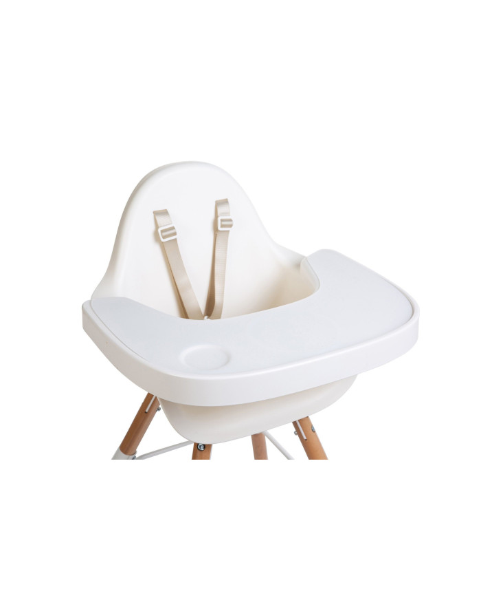 CHILDHOME EVOLU MAITINIMO KĖDUTĖS STALIUKAS SU SILIKONINIU KILIMĖLIU, WHITE - Image 2