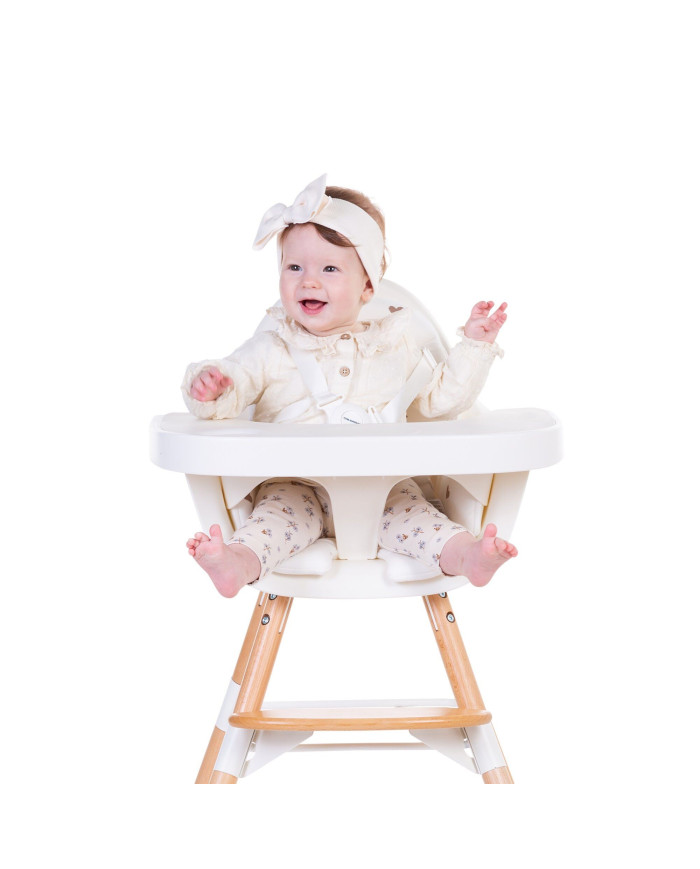 CHILDHOME EVOLU MAITINIMO KĖDUTĖS STALIUKAS SU SILIKONINIU KILIMĖLIU, WHITE - Image 3