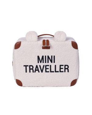 CHILDHOME MINI TRAVELLER VAIKIŠKAS LAGAMINĖLIS, TEDDY OFF WHITE
