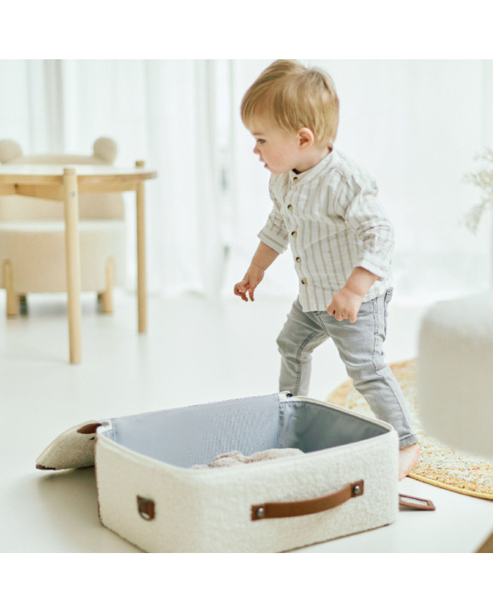 CHILDHOME MINI TRAVELLER VAIKIŠKAS LAGAMINĖLIS, TEDDY OFF WHITE - Image 8