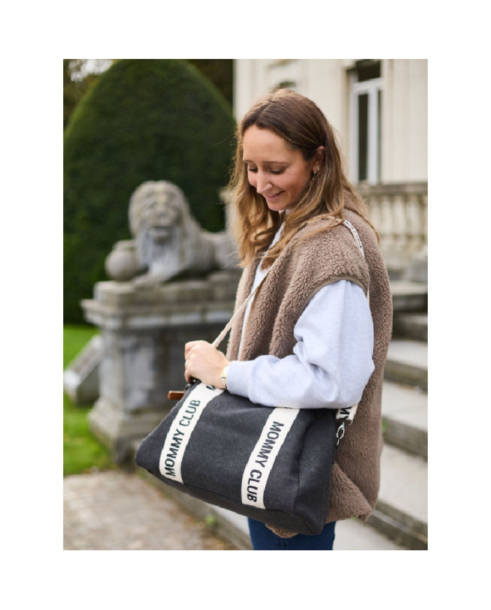 CHILDHOME MOMMY CLUB MAMOS KREPŠYS, SIGNATURE CANVAS BLACK - Image 7