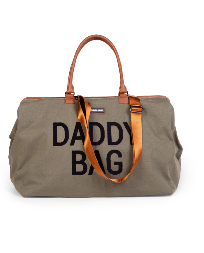 CHILDHOME TĖČIO REIKMENŲ KREPŠYS DADDY BAG, CANVAS KHAKI - Image 2