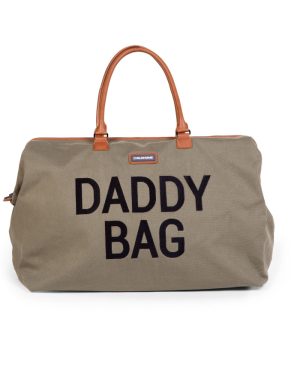 CHILDHOME TĖČIO REIKMENŲ KREPŠYS DADDY BAG, CANVAS KHAKI