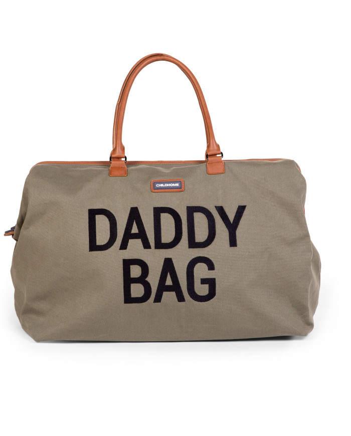 CHILDHOME TĖČIO REIKMENŲ KREPŠYS DADDY BAG, CANVAS KHAKI