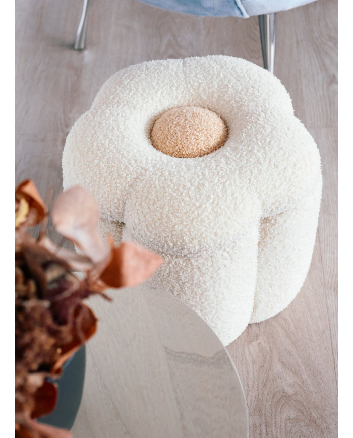 CHILDHOME VAIKIŠKAS PUFAS-DAIKTADĖŽĖ, FLOWER OFF WHITE - Image 3