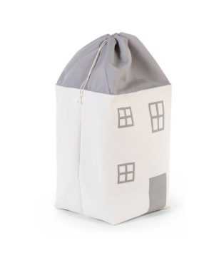 CHILDHOME ŽAISLŲ DĖŽĖ NAMAS, GREY OFF WHITE