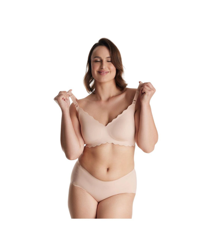 MOMCOZY BESIŪLĖ LIEMENĖLĖ NĖŠČIOSIOMS IR MAITINANČIOMS FLORAL YN46, OYSTER PINK, M DYDIS - Image 2