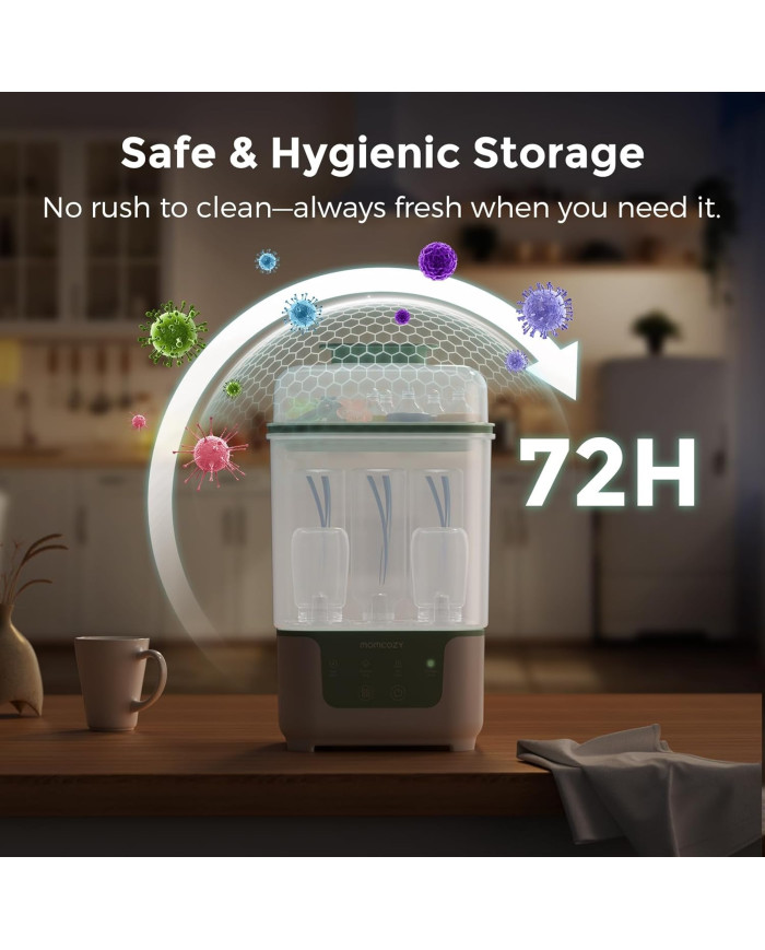 MOMCOZY BS04 4-IN-1 BUTELIUKŲ STERILIZATORIUS SU DŽIOVYKLE - Image 11
