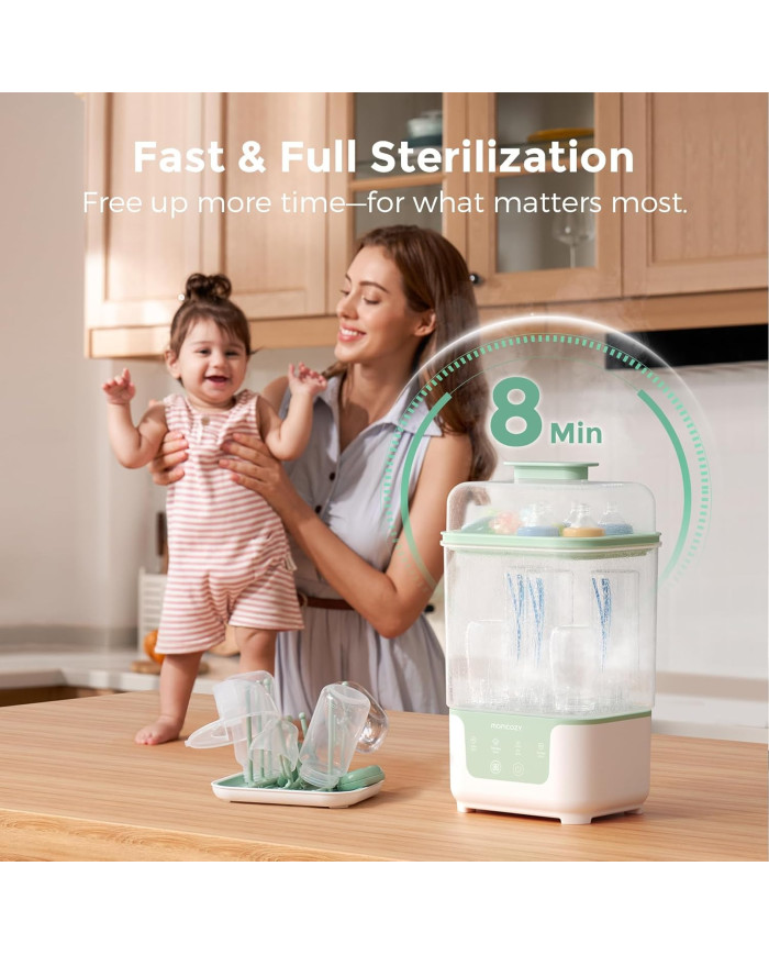 MOMCOZY BS04 4-IN-1 BUTELIUKŲ STERILIZATORIUS SU DŽIOVYKLE - Image 3