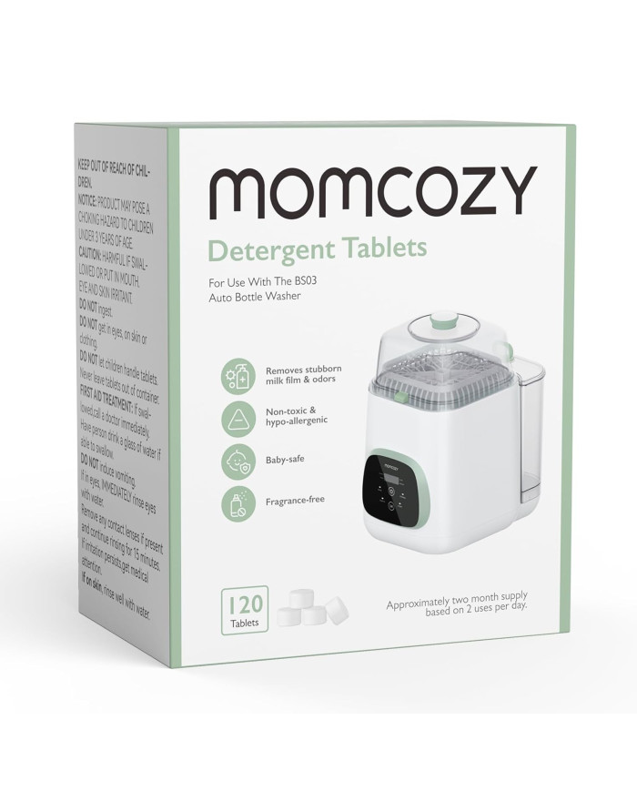 MOMCOZY BUTELIUKŲ PLOVYKLOS KLEANPAL PRO PLOVIMO TABLETĖS, 120 VNT. - Image 2