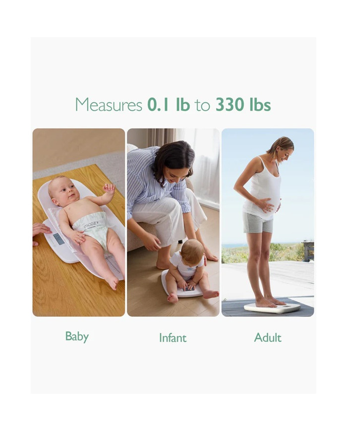 MOMCOZY DAUGIAFUNKCINĖS ELEKTRINĖS KŪDIKIŲ SVARSTYKLĖS 2IN1 SU ŪGIO MATAVIMO FUNKCIJA - Image 4