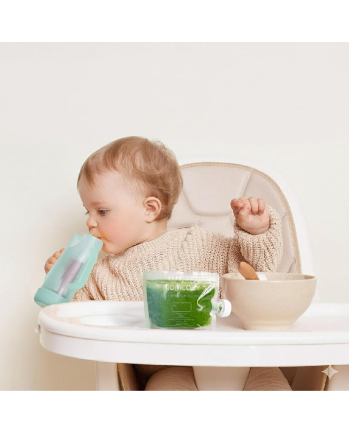 MOMCOZY DAUGKARTINIAI KŪDIKIŲ MAISTO MAIŠELIAI, 150 ML, 10 VNT. - Image 3