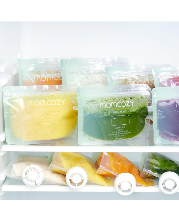 MOMCOZY DAUGKARTINIAI KŪDIKIŲ MAISTO MAIŠELIAI, 150 ML, 10 VNT. - Image 6