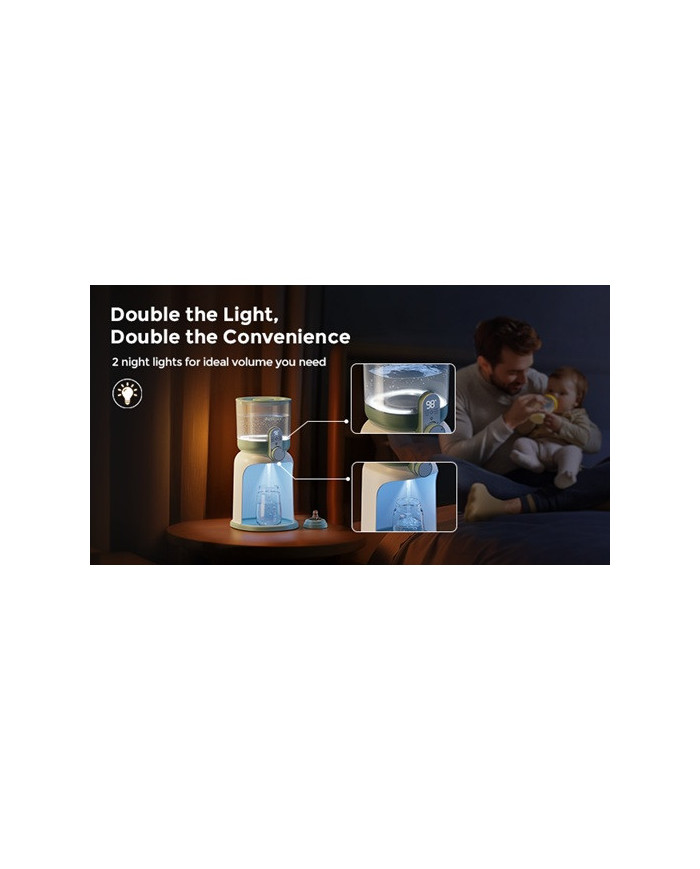 MOMCOZY DUAL LIGHTS VANDENS ŠILDYTUVAS NAKTINIAMS MAITINIMAMS - Image 4