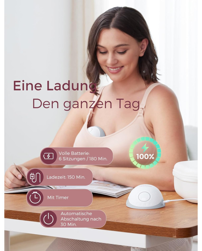 MOMCOZY DVIGUBAS NEŠIOJAMAS BELAIDIS PIENTRAUKIS M6, RAUSVAS - Image 4