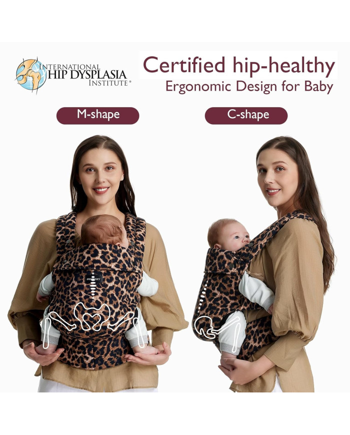 MOMCOZY ERGONOMINĖ KŪDIKIŲ NEŠIOKLĖ, LEOPARD - Image 3
