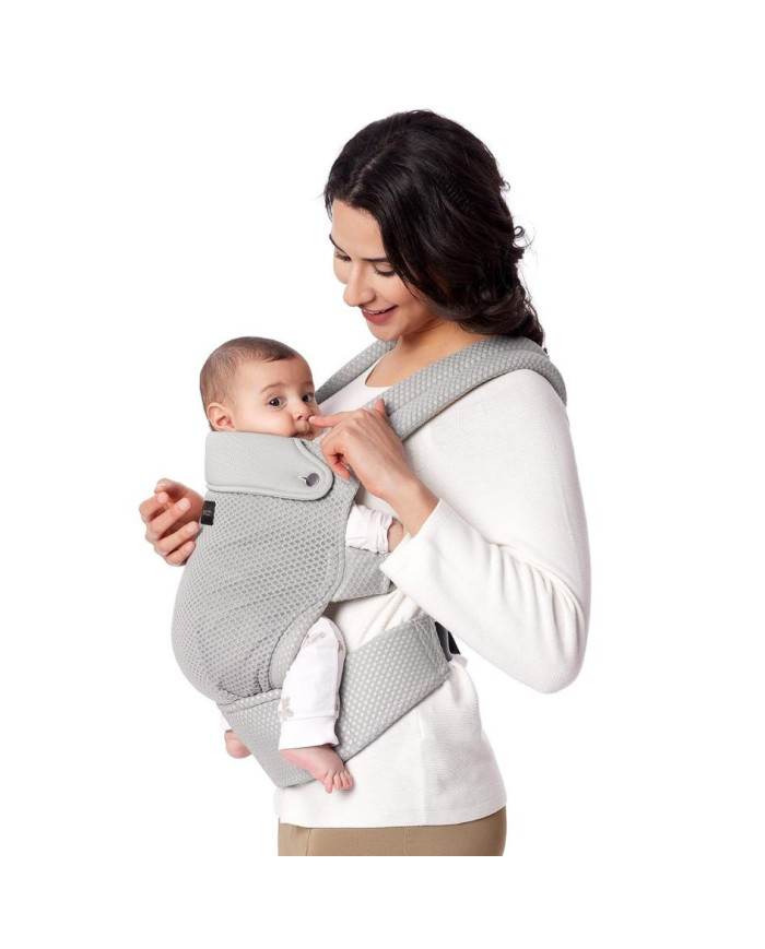 MOMCOZY ERGONOMINĖ KŪDIKIŲ NEŠIOKLĖ SU TINKLELIU, PILKA - Image 2