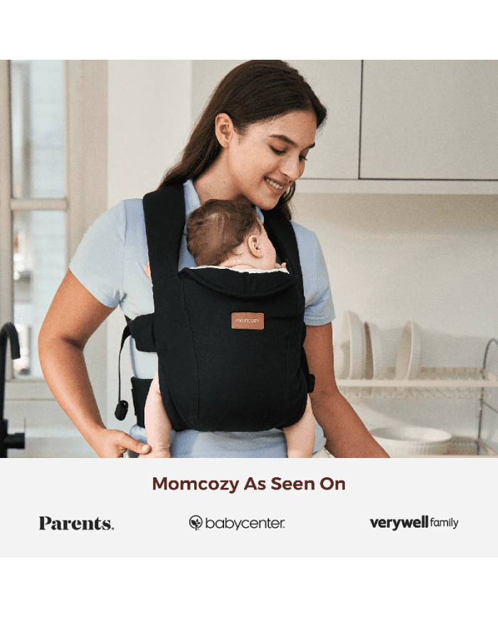 MOMCOZY ERGONOMINĖ KŪDIKIŲ NEŠIOKLĖ WEESNUG, COTTON BLACK - Image 2