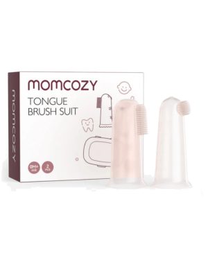 MOMCOZY KŪDIKIŲ DANTŲ ŠEPETĖLIS ANT PIRŠTO, 2 VNT.