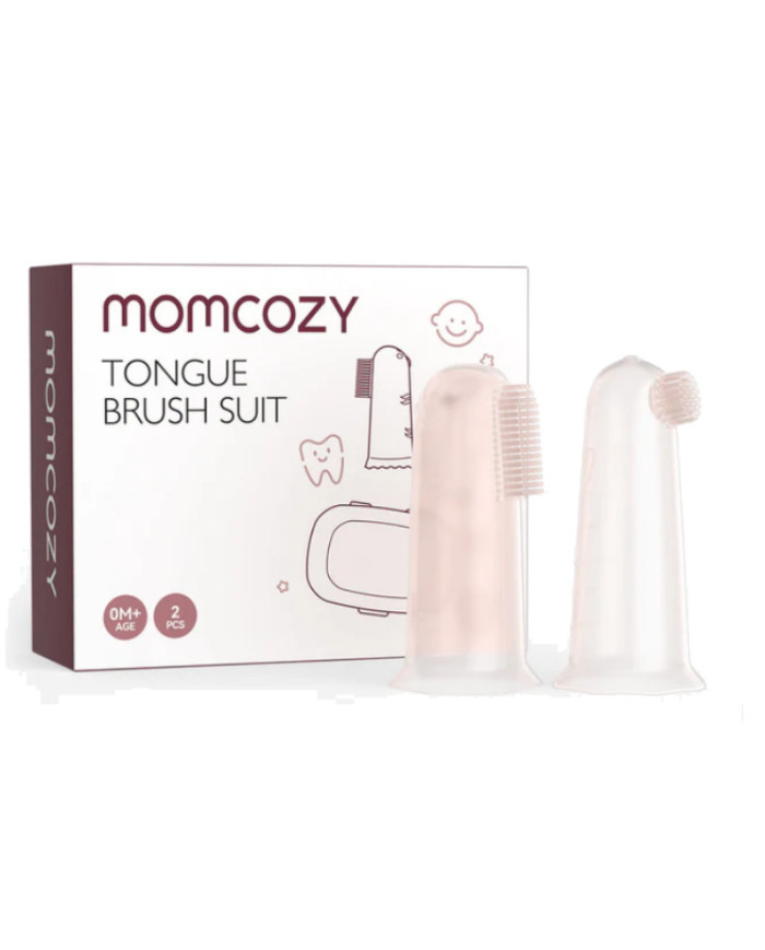MOMCOZY KŪDIKIŲ DANTŲ ŠEPETĖLIS ANT PIRŠTO, 2 VNT.