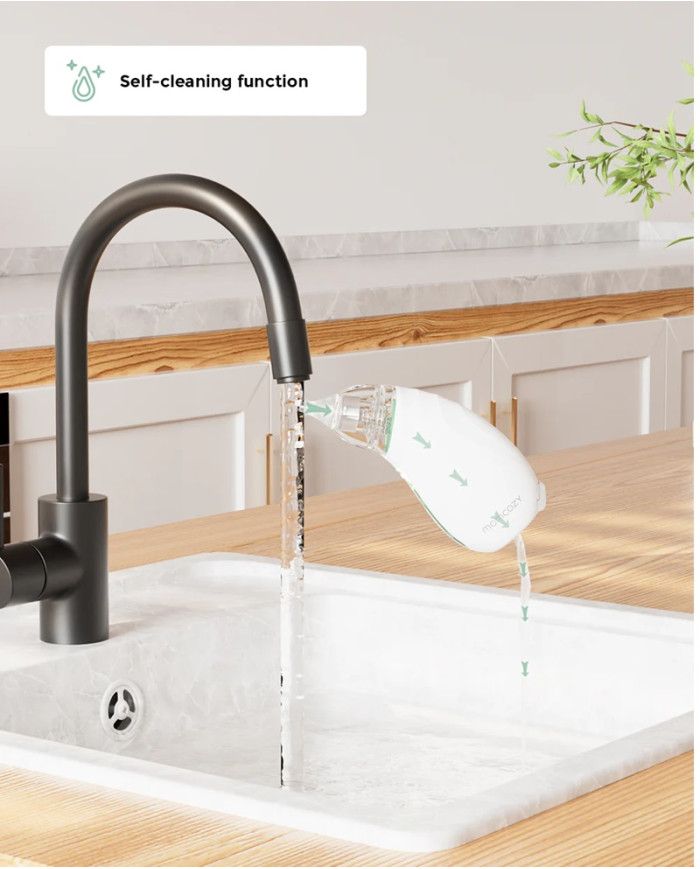 MOMCOZY KŪDIKIŲ NOSIES ASPIRATORIUS SU ILGAI LAIKANČIA BATERIJA - Image 6