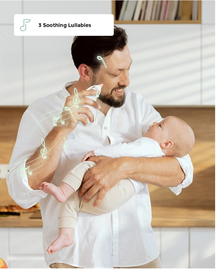 MOMCOZY KŪDIKIŲ NOSIES ASPIRATORIUS SU ILGAI LAIKANČIA BATERIJA - Image 7