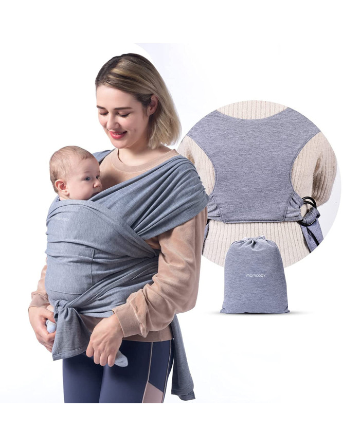MOMCOZY KŪDIKIŲ VAIKJUOSTĖ-NEŠIOKLĖ, PILKA