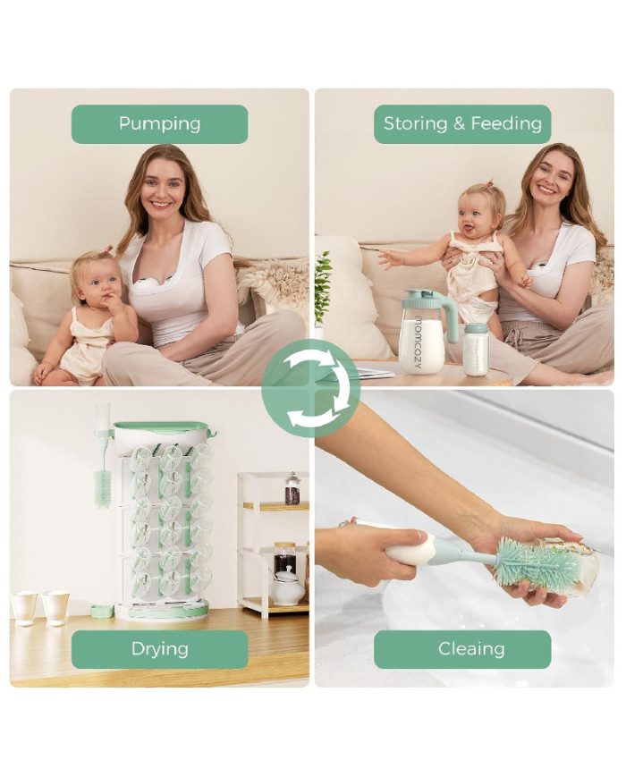 MOMCOZY MODULINIS 18 VNT. BUTELIUKŲ DŽIOVINIMO STOVAS - Image 2
