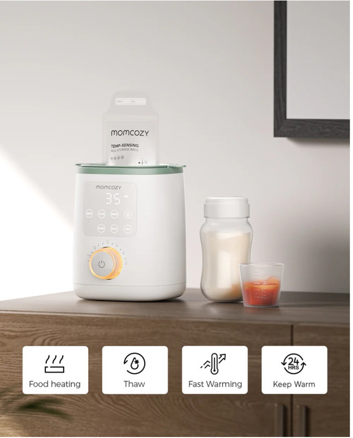 MOMCOZY MW02 NUTRI SMART IŠMANUSIS BUTELIUKŲ ŠILDYTUVAS KŪDIKIAMS - Image 3