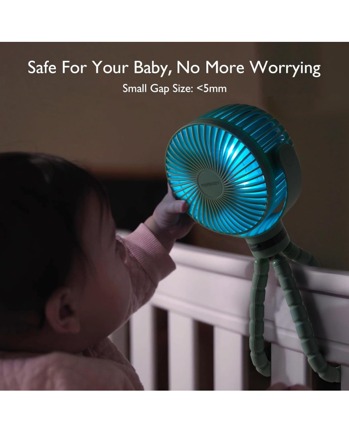 MOMCOZY NEŠIOJAMAS VEŽIMĖLIO VENTILIATORIUS, ŽALIAS - Image 6