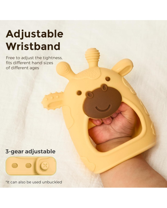 MOMCOZY SILIKONINIS KRAMTUKAS KŪDIKIAMS, GELTONAS - Image 2