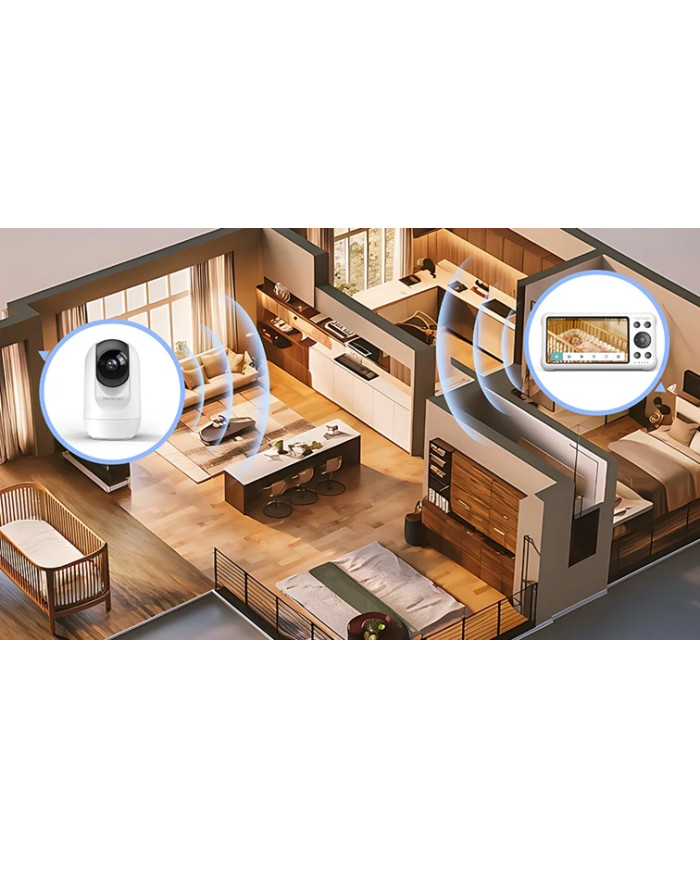MOMCOZY SMART 5.0 COLIŲ VIDEO AUKLĖ BM04 SU WIFI FUNKCIJA - Image 10