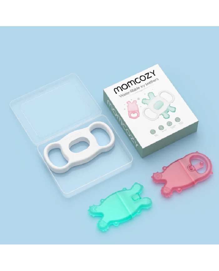 MOMCOZY VANDENIU UŽPILDOMAS ŠALDANTIS KŪDIKIO KRAMTUKAS PINK/GREEN - Image 4