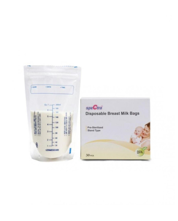 SPECTRA MAIŠELIAI PIENO SAUGOJIMUI, 30 VNT., 200 ML