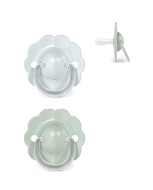 SUAVINEX FIZIOLOGINIS ČIULPTUKAS SX PRO WONDER, 0-6 MĖN., SOFT BLUE/GREEN, 2 VNT.