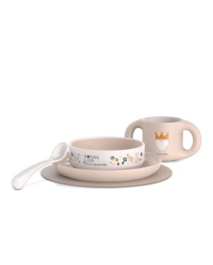 SUAVINEX MOKOMASIS INDŲ RINKINYS NUO 6 MĖN., 5 DALYS – WONDERLAND PINK