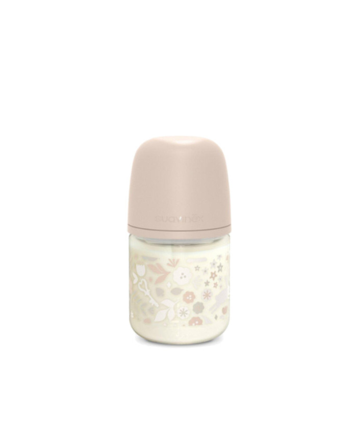 SUAVINEX STIKLINIS ANTI-COLIC BUTELIUKAS SX PRO SU LĖTOS SROVĖS FIZIOLOGINIU ŽINDUKU, 120 ML, NUO 0 MĖN., WONDERLAND PINK - Image 3