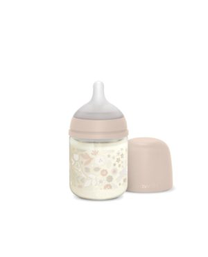 SUAVINEX STIKLINIS ANTI-COLIC BUTELIUKAS SX PRO SU LĖTOS SROVĖS FIZIOLOGINIU ŽINDUKU, 120 ML, NUO 0 MĖN., WONDERLAND PINK