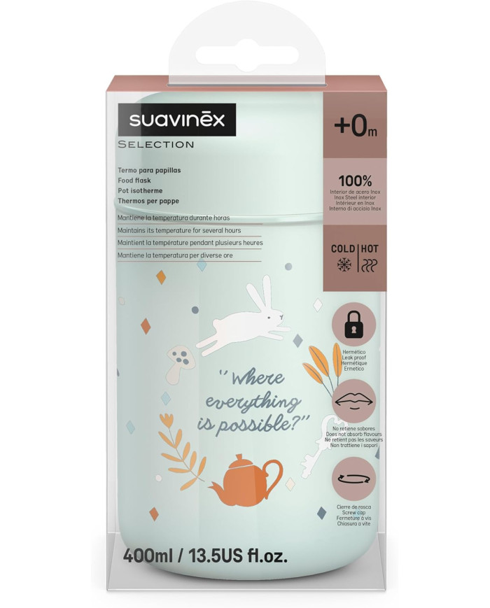 SUAVINEX TERMO MAISTO INDELIS, WONDERLAND, 400 ML, GREEN - Image 3