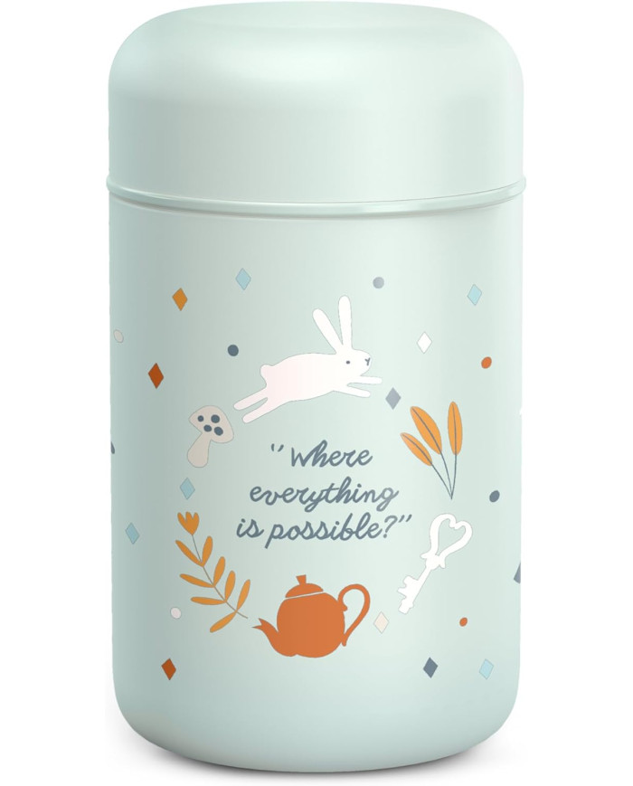 SUAVINEX TERMO MAISTO INDELIS, WONDERLAND, 400 ML, GREEN