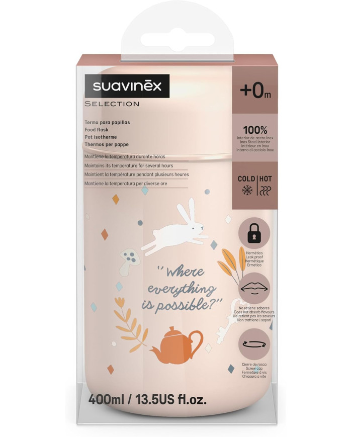 SUAVINEX TERMO MAISTO INDELIS WONDERLAND, 400 ML, PINK - Image 3