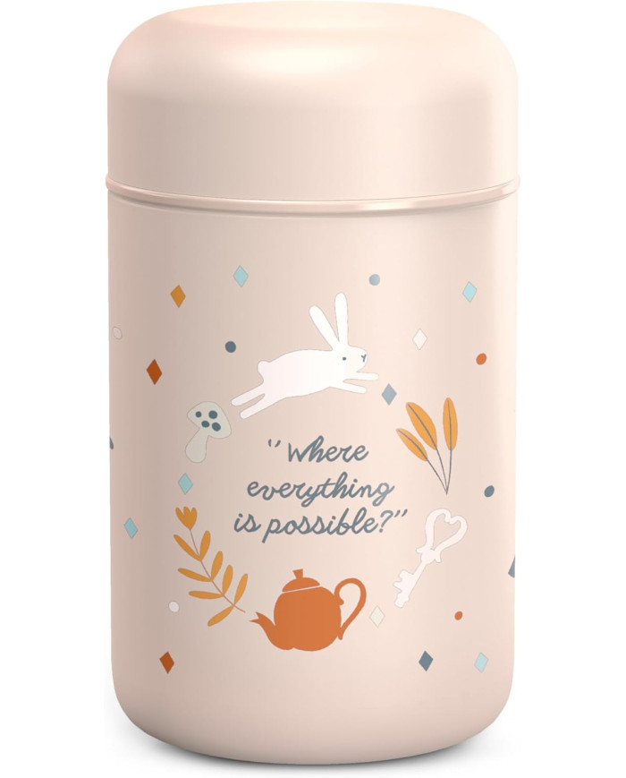 SUAVINEX TERMO MAISTO INDELIS WONDERLAND, 400 ML, PINK