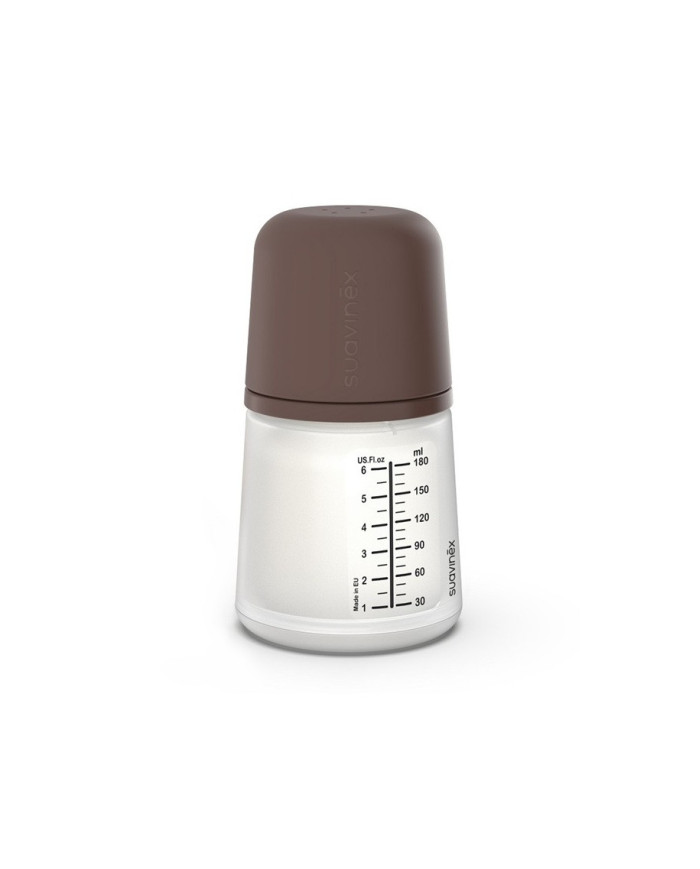 SUAVINEX ZERO ZERO ANTI-COLIC BUTELIUKAS SU LĖTOS SROVĖS ŽINDUKU, 180ML, NUO +0 MĖN., DEEP - Image 3