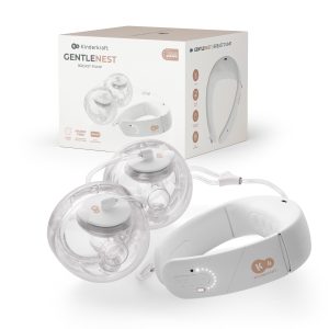 KINDERKRAFT dvigubas nešiojamas elektrinis pientraukis GENTLENEST, White, KEGENE00GLD0000
